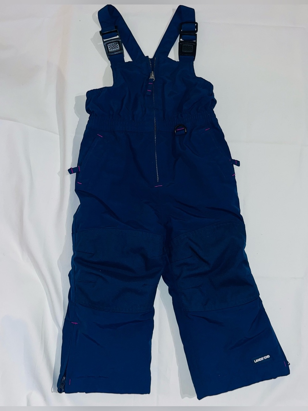 Lands' End 2T Navy Snow Bibs Overalls